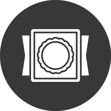 Yuvarlak daireli izole bir çerçevenin çizimi