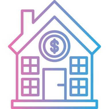 Banka binası. Web simgesi