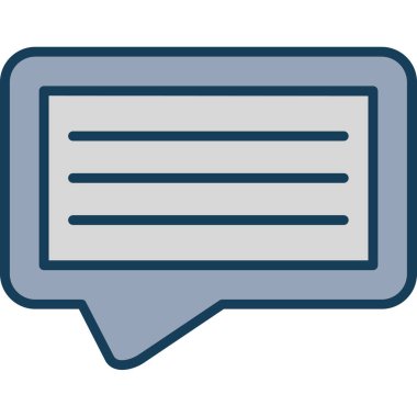 Sohbet simgesi vektör illüstrasyonu