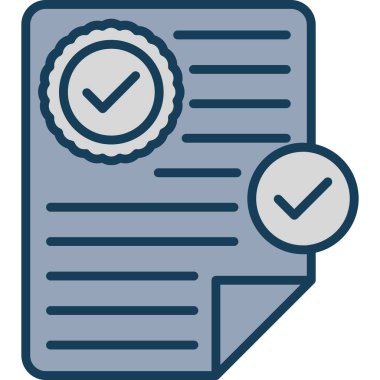 Doldurulmuş ana hatlar biçiminde belge simgesini kontrol et