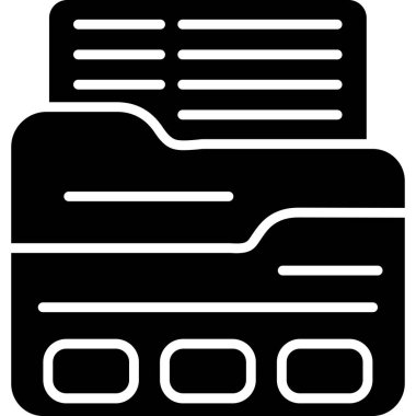 belge klasörü. Basit illüstrasyon