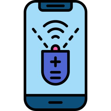 Smartphone Simgesi, vektör illüstrasyonu