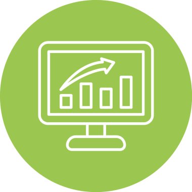 vektör lcd simgesi illüstrasyonu
