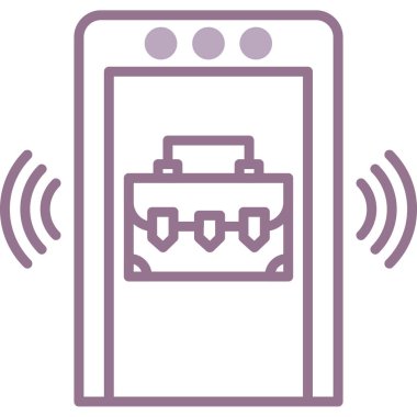 akıllı telefon kulaklık hattı ve biçim vektör illüstrasyon tasarımı