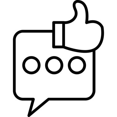 Sohbet mesajı simgesi. Beyaz arkaplanda izole edilmiş web tasarımı için sohbet vektör simgesi