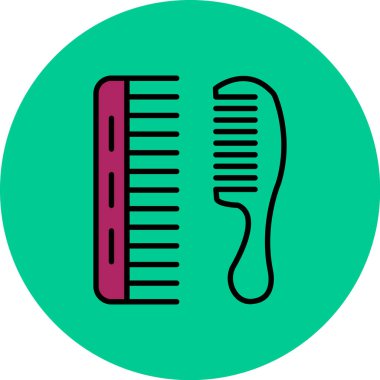 Comb simgesinin vektör illüstrasyonu