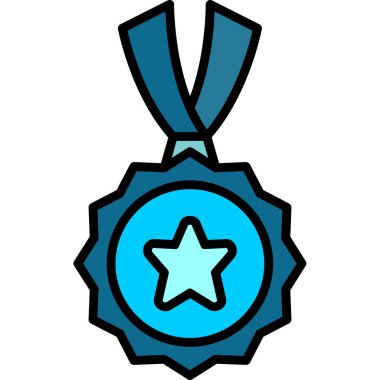 ödül madalyası vektör illüstrasyonu