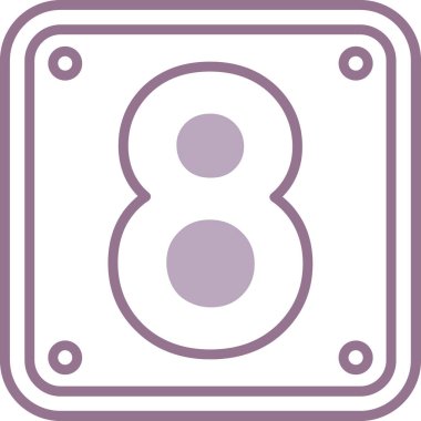 88. sembol, vektör illüstrasyon tasarımı