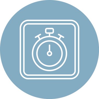 Saat simgesinin vektör illüstrasyonu