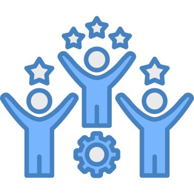 İş takım çalışması vektör simgesi