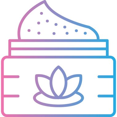 Krema. Web simgesi basit illüstrasyon