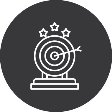 hedef simge vektör illüstrasyonu