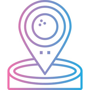 konum pin simgesi, vektör illüstrasyonu