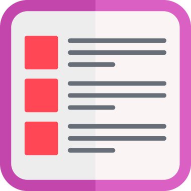 Belge. Web simgesi basit illüstrasyon