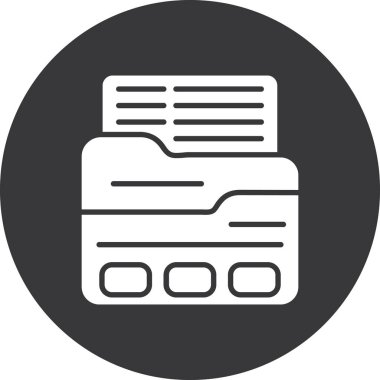 belge simgesi vektör illüstrasyonu