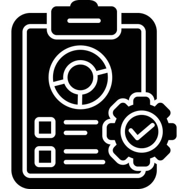 Kontrol listesi. Web simgesi basit illüstrasyon