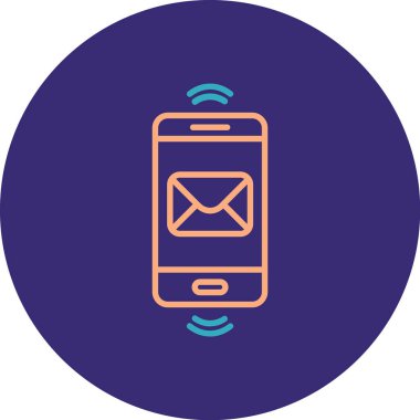 Akıllı telefon simgesinin vektör illüstrasyonu