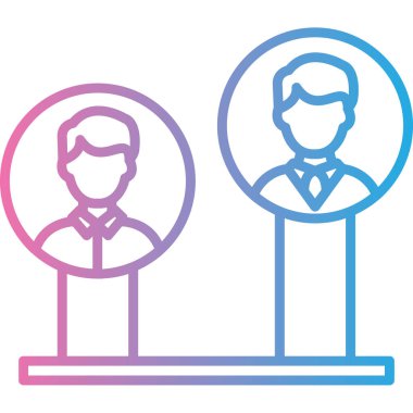 Bir kadın ve erkeğin vektör çizimi