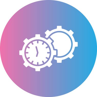 zaman simgesi, illüstrasyon, vektör tasarımı