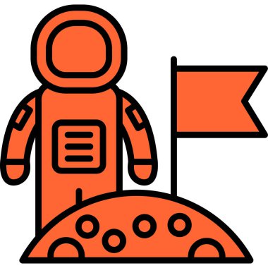 Sırt çantası ve çantası olan bir adamın vektör çizimi