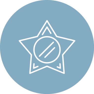 Yıldız simgesinin vektör illüstrasyonu