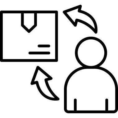 iş simgesi vektör illüstrasyonu