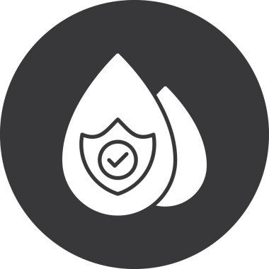 damla simgesi, vektör illüstrasyonu