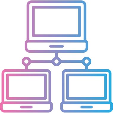 Bilgisayar. Web simgesi basit illüstrasyon