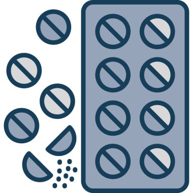 Haplar. Web simgesi basit illüstrasyon