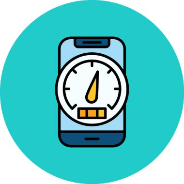 Saat simgesinin vektör illüstrasyonu