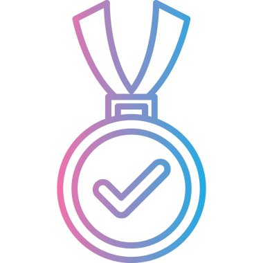 Madalya simgesinin vektör illüstrasyonu