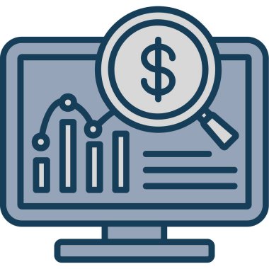 İş analizi vektör simgesi