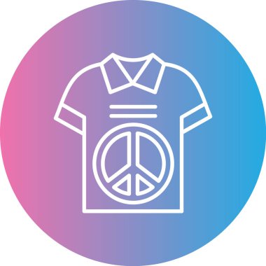 Barış işareti simgesi, vektör illüstrasyonu, düzenlenebilir