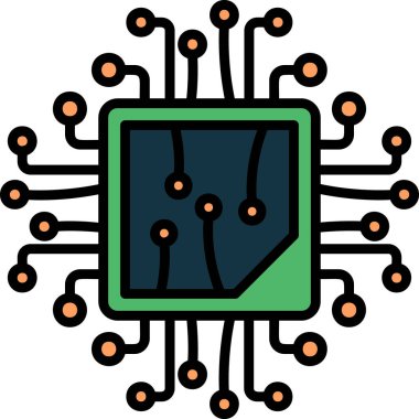 çip devre simgesi - taslak biçimi