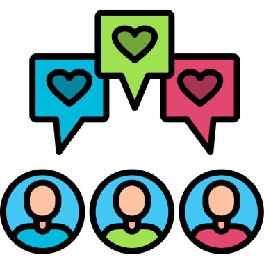 Kalpli konuşma baloncukları