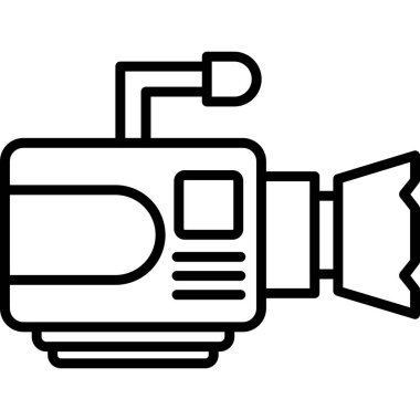 Kamera simgesi. Beyaz arkaplanda izole edilmiş web tasarımı için kamera vektör simgesi