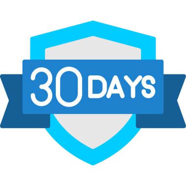 10 günlük kurdele. düşük poli simgesi.