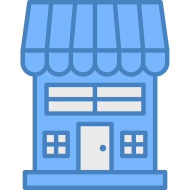 Mağaza kutsal kişilerin resmi, vektör çizim