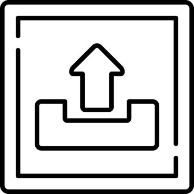 ok yönü simgesi ana hat biçiminde