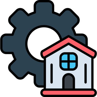 ev inşa simgesi - taslak biçimi