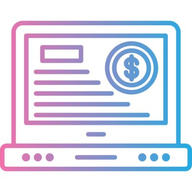 Dolar simgesi çizimi olan dizüstü bilgisayar