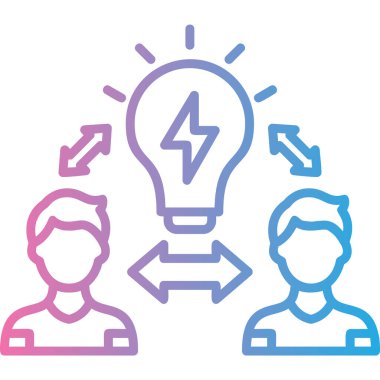 yaratıcı vektör çizgisi simgesi