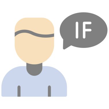 Konuşma balonu simgesinin illüstrasyon tasarımı