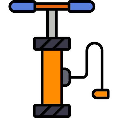 boru boru simgesi, vektör illüstrasyonu beyaz arkaplanda izole edildi