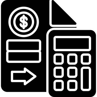 Terminal Bankası simgesi, vektör illüstrasyonu