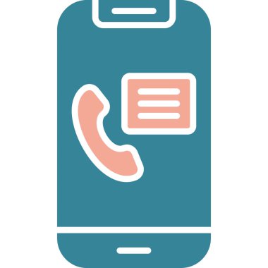 Çağrı. Web simgesi basit illüstrasyon