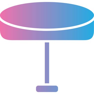 Masa başı. Web simgesi basit illüstrasyon