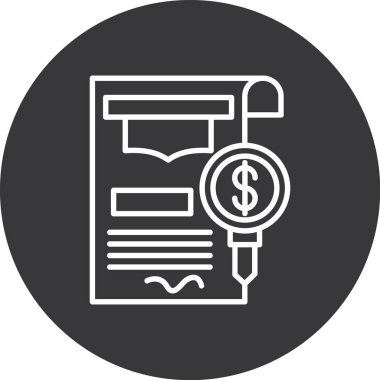 Vektör çizim dolar işareti simgesi