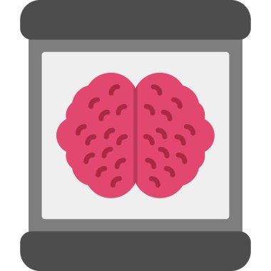 Beyin, Basit Vektör Simgesi Her Kullanım İçin