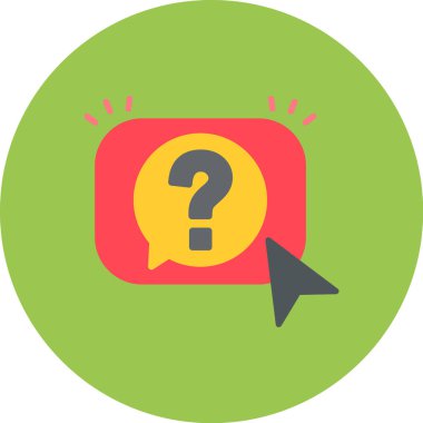 Soru işareti düz simgesi